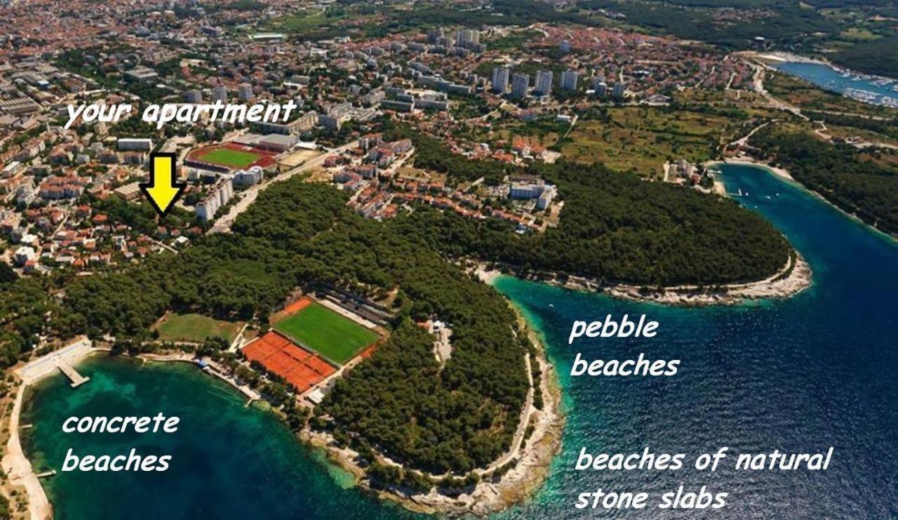 Villa Valkane Pet Friendly 150M From The Stunning Valkane Beach, City Indoor Pools-Fitness And City Mall Pula Exteriér fotografie